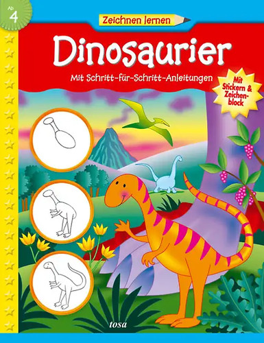 Dinosaurier zeichnen lernen - zeichnen,