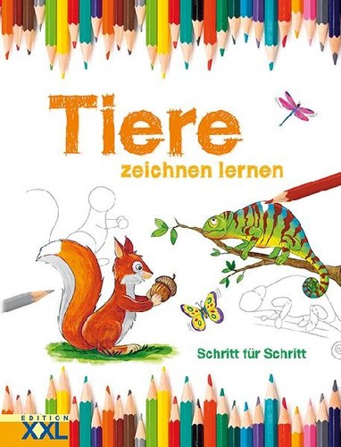 Tiere zeichnen lernen - :, schritt